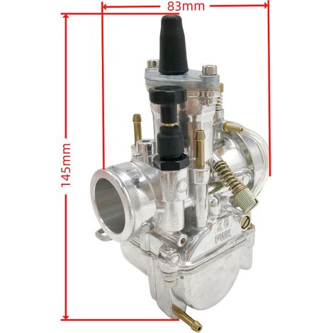 Carburateur PWK21 adapté aux véhicules tout-terrain, motos, scooters, accessoires de carburant universels 404-138, mélangeur haute précision, ensemble de corps de papillon, sortie de puissance lisse.