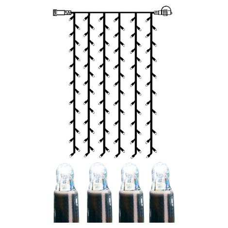 System LED "LED Eisregen-Lichterkette 1x2m" 102 LED´s, kaltweiß, IP44 (1/5)