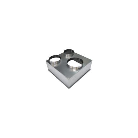 Plenum acier pour grille de soufflage 600x600mm - Baillindustrie (1/3)