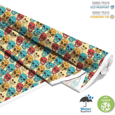 TESSUTI DECORATIVI PER ESTERNI OXFORD - Motivo Teschio I DX4065 (1/5)