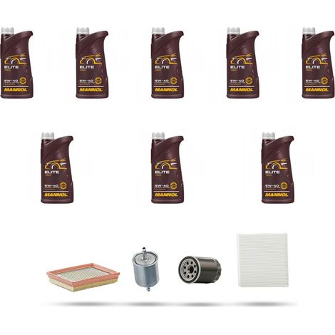 Kit tagliando 4 FILTRI e 8L OLIO compatibile con Audi A6 (C5) 4.2 v8 rs6 331kw dal 2002 (1/5)
