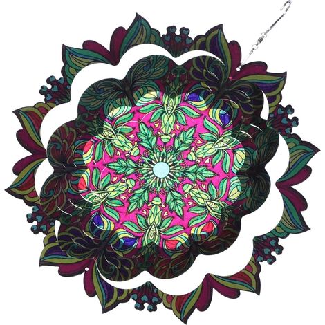 Wind Décoratif Rotatif pour Jardin Attrape-Vent Suspendu Décoration Extérieur Élégante Et Colorée (1/5)