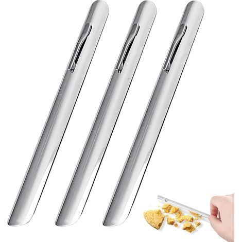 3 Pièces Ramasse Miettes De Table En Aluminium, Pelle À Restes Alimentaires Ramasse Miettes pour Nettoyer Facilement Votre Nappe, Rase-Miettes De Table Restaurant Pour Serveurs (1/5)