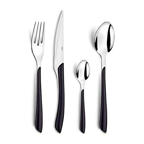 Amefa, Set di 24 posate, Acciaio inossidabile, colore: Nero (1/4)