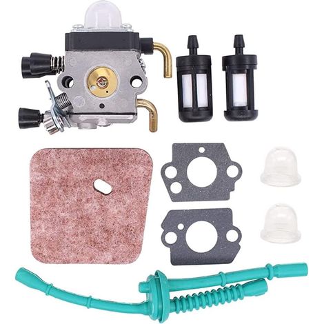 Carburateur - Pour Tondeuses À Gazon Et Débroussailleuses - Compatible Modèles Stihl Fs38 Fs45 Fs46 Fs55 Fs74 Fs75 Fs76 Fs80 Hs45 Fc55 - 1 Pièce (1/5)