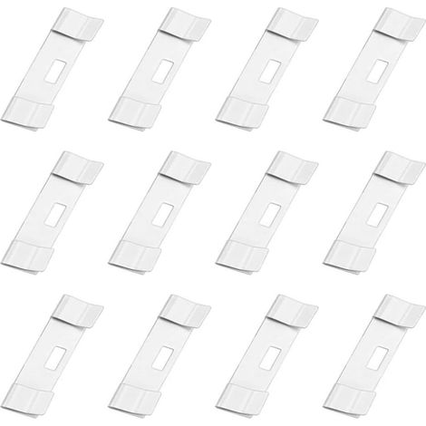 12pcs Lattes à Languettes Aveugles Blanches en Pom Résistantes à l'usure pour Réparation de Stores Verticaux, Pièces de Rechange Solide pour Accessoires de Fenêtres (1/5)