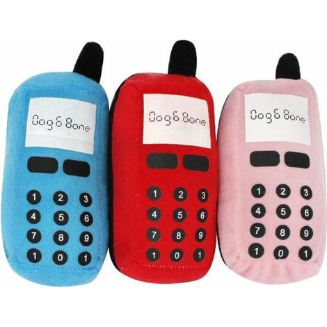Jouets pour chiens en peluche pour animaux de compagnie à mâcher peluche grinçante jouet pour téléphone portable chat chien jouet interactif pour fournitures pour animaux de compagnie 3 pièces (1/5)