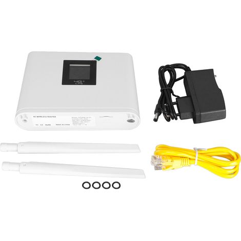 Routeur WiFi 4G 150Mbps, fente pour carte SIM standard, compatible jusqu'à 20 appareils, écran LCD, hotspot mobile WiFi pour Europe et Asie, prise UE 100-240V (1/5)
