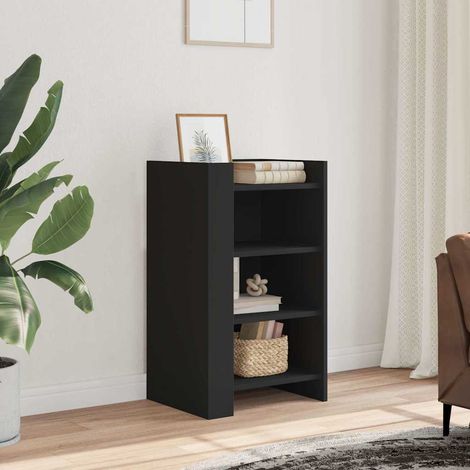 vidaXL Buffet noir 45x35x75 cm bois d’ingénierie (1/5)