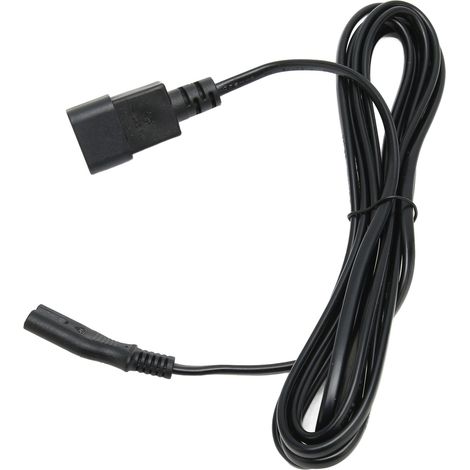 Câble d'alimentation IEC320 C14 mâle vers IEC320 C7 femelle, 10A 250V, 3 mètres pour appareils électroniques (1/5)