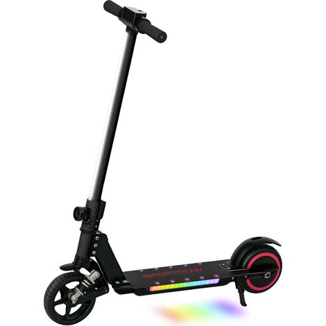 Elektroroller für Kinder von 6 bis 14 Jahren, faltbarer Elektroroller für Kinder, Höchstgeschwindigkeit 14 km/h, schwarzes Aluminium (1/5)