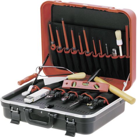 Mallette d'apprenti 'Š¢ coque dure, avec outils, 24 pices (1/3)