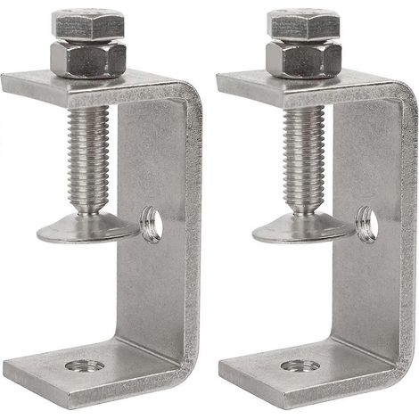 Lot de serre-joints en acier inoxydable 304 robustes, ouverture de mâchoire de 65 mm, type « tiger clamp », pour le travail du bois. (1/4)