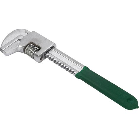 Clé à molette multifonctionnelle de type F, 28 cm (11 pouces), à mâchoires larges et réglables, pour l'entretien des machines et les réparations domestiques (verte). (1/5)