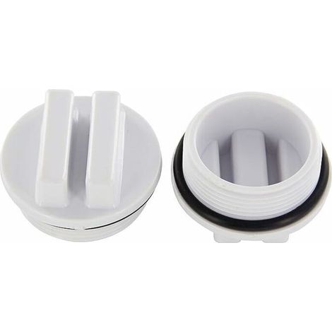 Set di 5 tappi di protezione invernale, tappo di ritorno per piscina da 1,5 pollici, tappi filettati per tubi della piscina, tubo di scarico di ritorno per piscina e spa con O-ring (1/4)