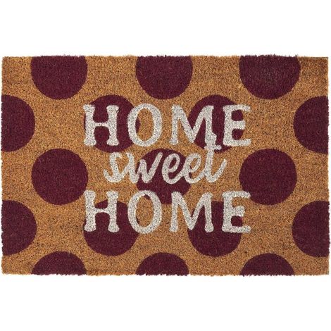 Paillasson Coco 40x60 cm pois Home Sweet Home (1/3)