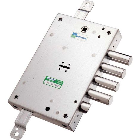 1PZ SERRATURA PORTE BLINDATE APPLICARE D/M 4M+S TRIP.CH/LUNGA ART. 52.571 E.63