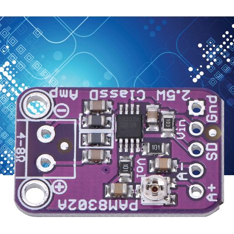 10 modules d'amplificateur de puissance audio monocanal de classe D CJMCU-832 PAM8302A 2,5 W (1/5)