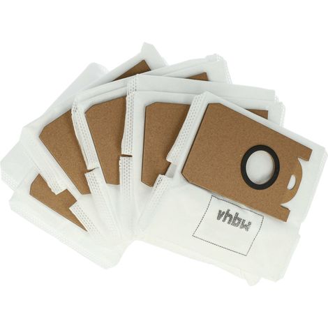 vhbw 5x sacchetto compatibile con Proscenic M7 Max, M7 Pro, M8 Pro aspirapolvere robot- microfibra, 16cm x 15,5cm Bianco