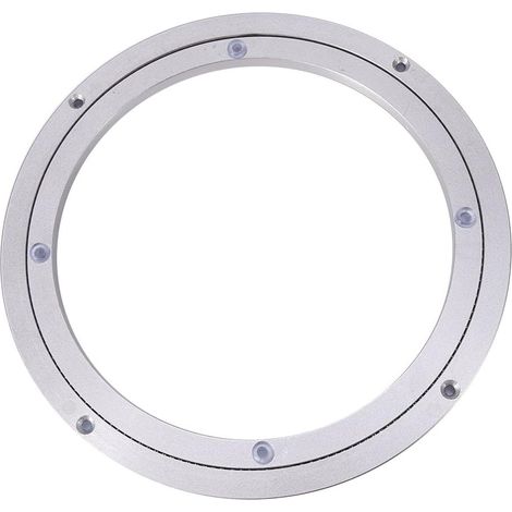 Plateau Tournant en Alliage d'Aluminium Lourd pour Décoration de Gâteaux et Support TV - Plateau Pivotant avec Roulement à Billes, Installation Facile, Diamètre 10 Pouces (1/5)