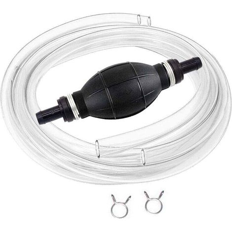 Manuel Pompe De Transfert De Carburant Avec 2M Siphon Tuyau Portable De Pompe à Main à Débit élevé à Siphon Pour Essence De Gaz Essence Diesel Huile Liquide Réservoir De Poissons