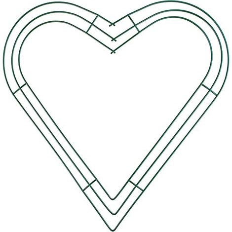 Cadre De Guirlande En Forme De Coeur - Cadre Métallique Pour DIY - Diamètre 30,5 Cm - Décoration Pour Mariage Et Saint-Valentin - 1 Pièce (1/5)