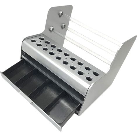 Organisateur de Pinces de Bureau Blanc en Plastique, Support Polyvalent pour Outils, Rangement Compact pour Pinces et Tournevis, pour Ateliers et Établis (1/5)