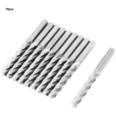 Fräser, Flachschaftfräser, 1/8" Schaft, 4-schneidiger Schaftfräser (3,175 x 17 x 22 mm) (1/4)