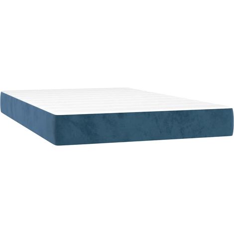 Maison Exclusive - Materasso a Molle Insacchettate Rigidità Media Blu Scuro 120x220x20 cm in Velluto