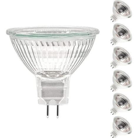 Ampoules halogènes MR16, 35 W, 12 V, longue durée, lot de 10, ampoules halogènes haute efficacité, culot GU5.3, adaptées à l'éclairage paysager, aux éclairages sur rail et aux lampes de table. (1/5)