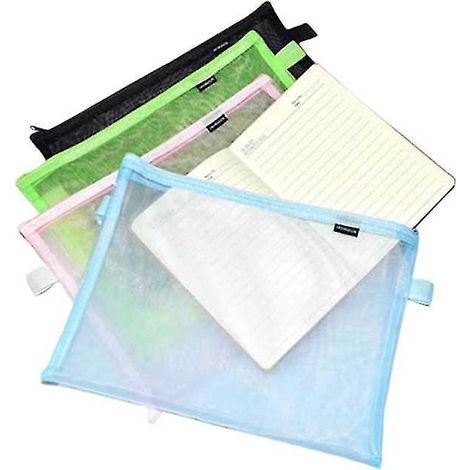 Lot de 4 pochettes à dossiers en filet (1/3)