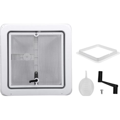 Kit de ventilation de toit pour camping-car, manuel, pour remorque de camping-car, améliore la Circulation de l'air, large compatibilité, 14x14 pouces (1/5)