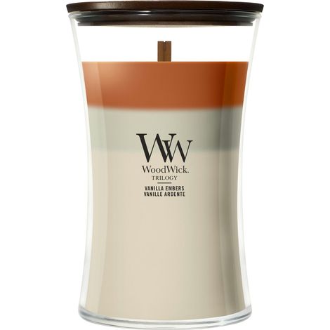 Candela Clessidra Grande Vanilla Embers 609g WoodWick