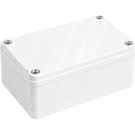 WEBMATEL Caja Estanca Exterior 130x90x65mm IP65 ABS IK08 Sin Conos Gris Claro (1/5)
