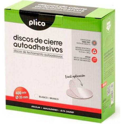PLICO Adhesivos 400 Piezas Blanco