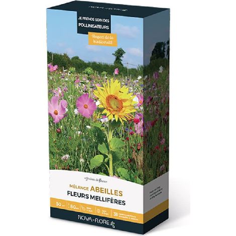 Mélanges abeilles fleurs mellifères 30 m2 (1/2)
