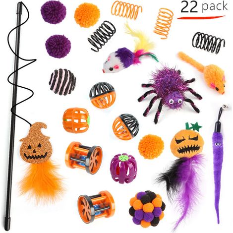[NON UTILIZZATO] Set di bacchette a forma di gatto per Halloween