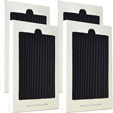 Filtro de aire de carbón activado compatible con Frigidaire y Electrolux 242047801, 242047804, 242061001 (paquete de 4) (1/5)