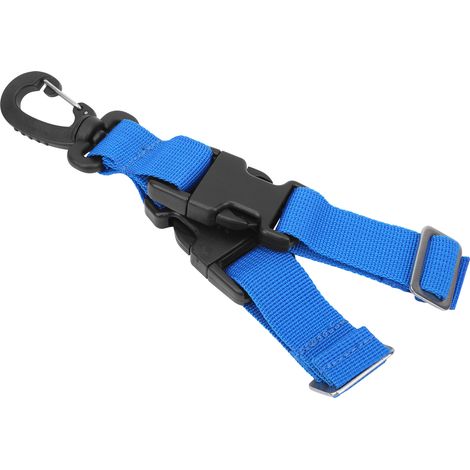 Sangle de palmes de plongée à boucle à dégagement rapide, boucle de suspension, sangle porte-équipement bleue (1/5)