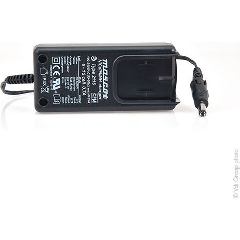 Mascot - Chargeur NiCd/NiMH 6 à 12 cellules/0.7A 110-230V Mascot 2116 (1/3)