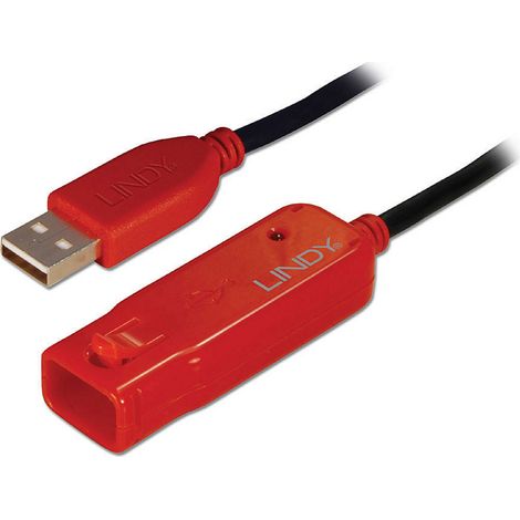 LINDY USB-Kabel USB 2.0 USB-A Stecker, USB-A Buchse 12.00 m Schwarz 42782 (1/2)