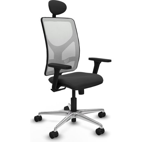 Silla de oficina piqueras y crespo Motilla negro brazos ajustables (1/2)