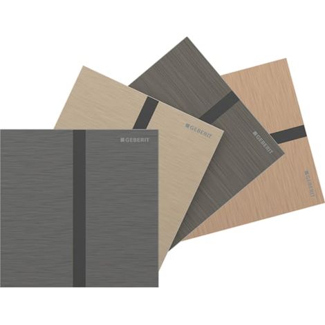 Geberit Typ 40 Abdeckplatte, eckig, kundenspezifisches Finish (1/4)
