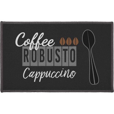 Tapis Déco Imprimé "Cappuccino" 50x80cm Marron