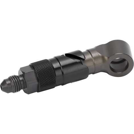 Schnellkupplung für Bremsleitungen, universeller gebogener Adapter für Öl- oder Kraftstoffschläuche, schwarz, 2 Stück (1/5)