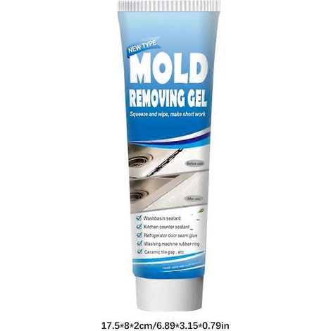 Gel anti-moisissures extrême, tube de 90 g : robinets, éviers, joints et fenêtres. (1/4)