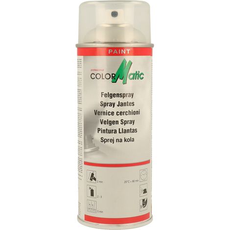 PEINTURE POUR JANTES ARGENT BRILLANT 400ML COLORMATIC