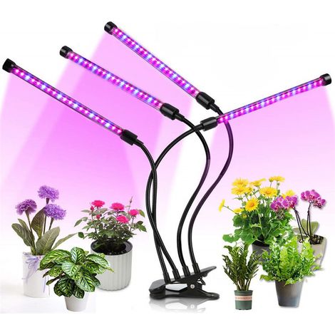Lampe horticole LED EZORKAS, quatre minuteries principales, 5 niveaux de luminosité, Pl-AquaForge (1/5)