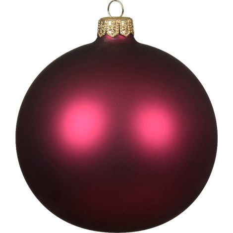 Palline di vetro melograno 8cm - 6 pezzi