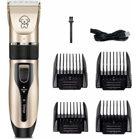 Green Mobility-Tondeuse acheveux pour animaux de compagnie Tondeuse acheveux electrique Tondeuse acheveux pour chat et chien Rechargeable Tondeuse acheveux electrique pour bebe adulte Gold Standard (1/4)